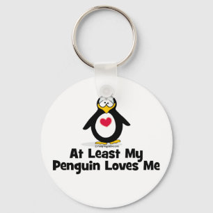 Porte-clés At Least My Penguin Loves Me
