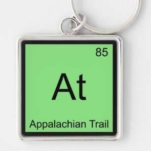 Porte-clés At - Sentier des Appalaches Symbole d'élément chim