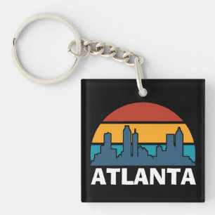 Porte-clés Atlanta Georgia Vintage Sunset Cityscape