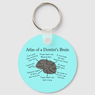 Porte-clés Atlas du cerveau d'un dentiste