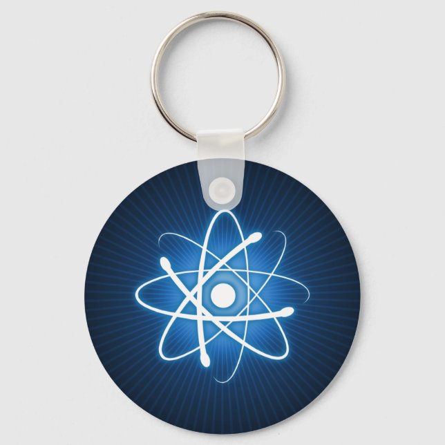 Porte-clés Atom bleu - Porte - clé (Recto)