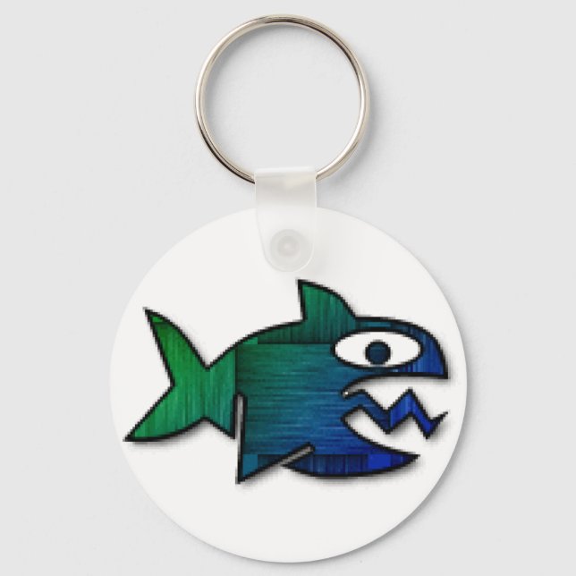 Porte-clés Attaque de requin (Recto)