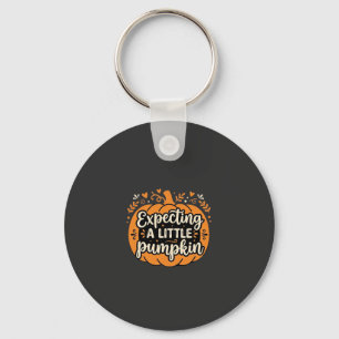 Porte-clés Attendant un Petit Citrouille Halloween Grossesse 