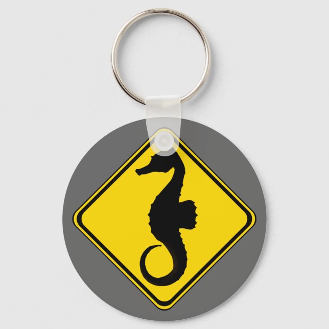 Porte-clés Attention : Sauts de Seahorse Crossing ! (Recto)