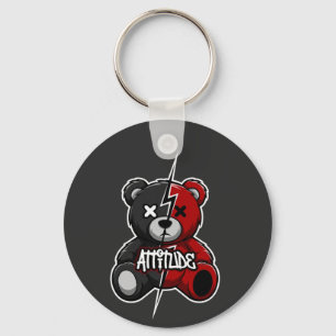 Porte-clés Attitude Split Bear   Lightning X-Eyes Teddy Graph