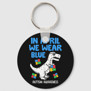 Porte-clés Attrapez cette drôle En Avril Nous Portons Blue Di