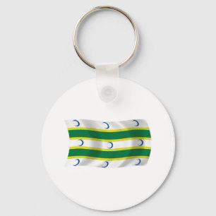 Porte-clés au drapeau du Turkménistan