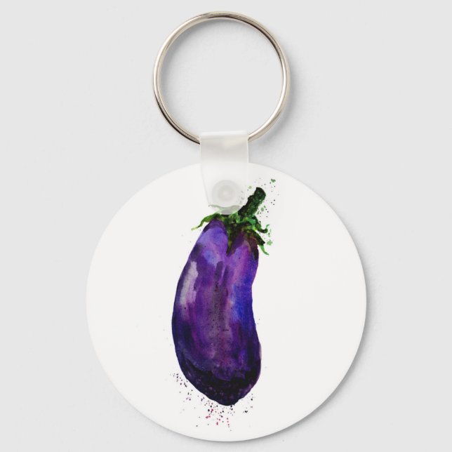 Porte-clés Aubergine (Recto)