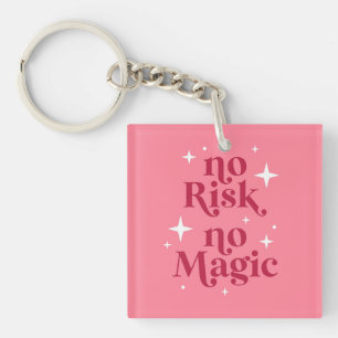 Porte-clés Aucun risque Aucun rose magique