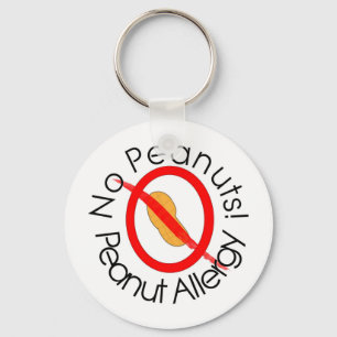 Porte-clés Aucunes arachides ! Allergie d'arachide