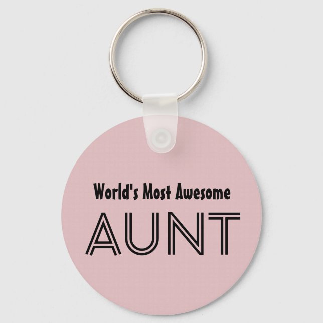 Porte-clés AUNT personnalisé le plus génial du monde cadeau r (Recto)