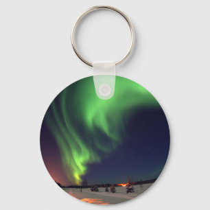 Porte-clés aurores boréales au lac Bear