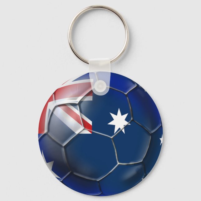 Porte-clés Australie Socceroos Fans de football drapeau austr (Recto)