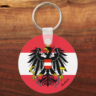 Porte-clés Austrian flag, emblem & Austria holiday / sports