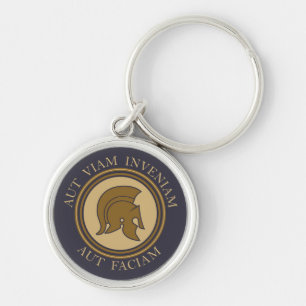 Porte-clés Aut Viam Inveniam Aut Faciam - Casque romain