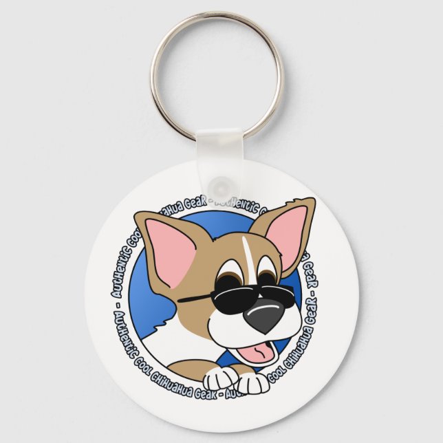 Porte-clés Authentique Cool Porte - clé Chihuahua (Recto)