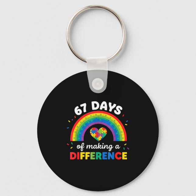 Porte-clés Autism Awareness 67 Days Of Making A Difference 6  (Recto)