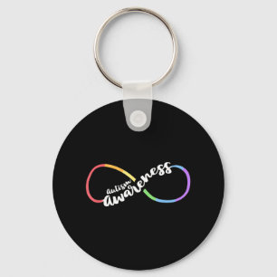Porte-clés Autism Awareness Autistic Acceptance Rainbow Infin
