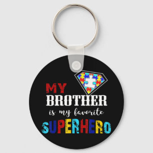 Porte-clés Autism Awareness Brother shirt, autism awareness d