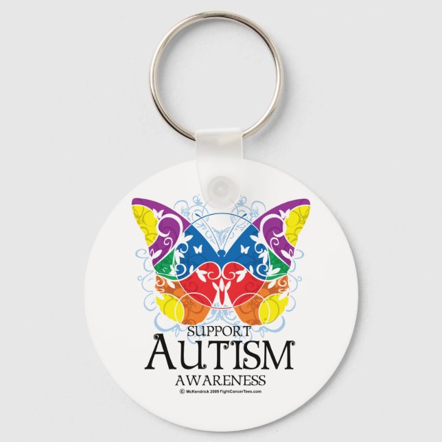 Porte-clés Autism Butterfly (Recto)