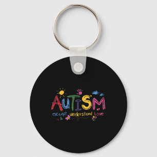 Porte-clés Autisme Accepter Comprendre Amour Sensibilisation