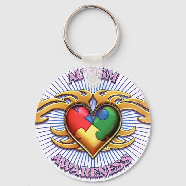 PORTE-CLÉS AUTISMTRIBALHEART15 (Recto)
