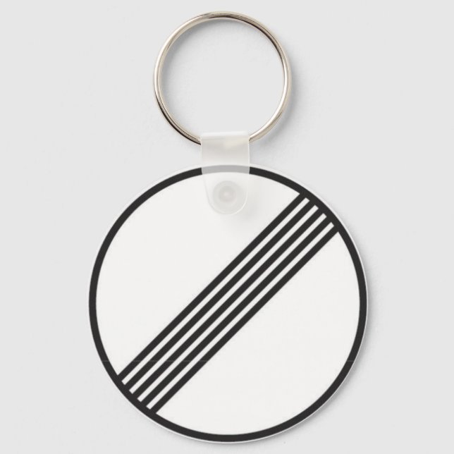 Porte-clés Autobahn Pas de limites de vitesse (Recto)