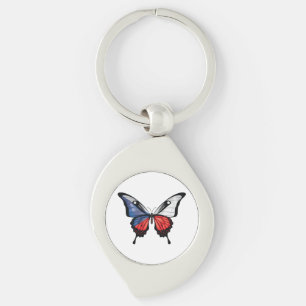 Porte-clés Autocollant de drapeau de papillon Swallowtail tch