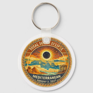 Porte-clés Autocollant Eclipse Totale du Soleil Mosaic 2027