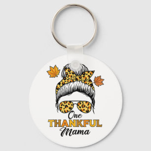 Porte-clés Automne Automne Thanksgiving Shirts, Une Maman Rem