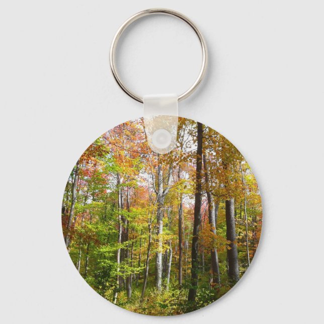 Porte-clés Automne Forêt I Automne Paysage Photographie (Recto)