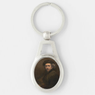 Porte-clés Autoportrait de Rembrandt : Peintre de l'Âge d'or 