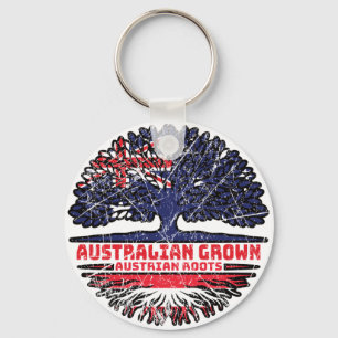 Porte-clés Autriche Autriche Australie Australie racine arbre