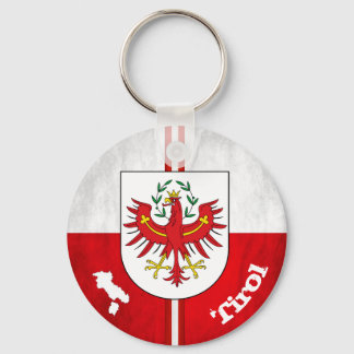 Porte-clés " Autriche : drapeau du Tyrol et armoiries ...