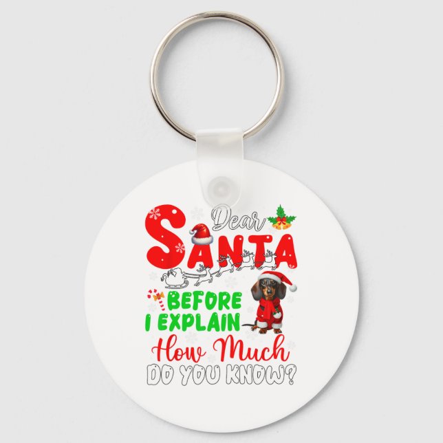 Porte-clés Avant D'Expliquer Combien Vous Connaissez Xmas Dac (Recto)