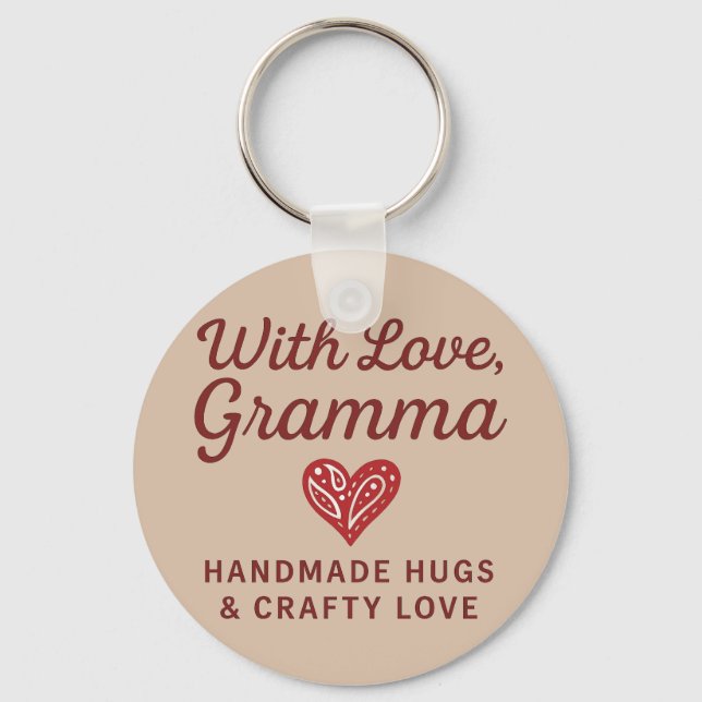 Porte-clés Avec Amour, Casquette Gramma (Recto)