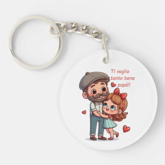 Porte-clés avec dédicace pour papa.