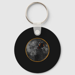 Porte-clés Avec La Toile D'araignée Arachnide Lune Solaire