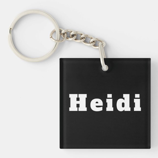 Porte-clés avec le nom Heidi (Devant)