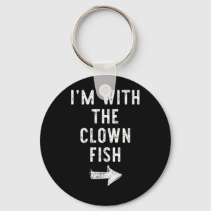 Porte-clés Avec Le Poisson Clown Drôle de Costume de Couple d