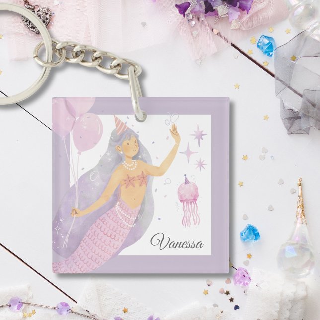 Porte-clés Aventure Pinkish Lavender Mermaid Party (Créateur téléchargé)