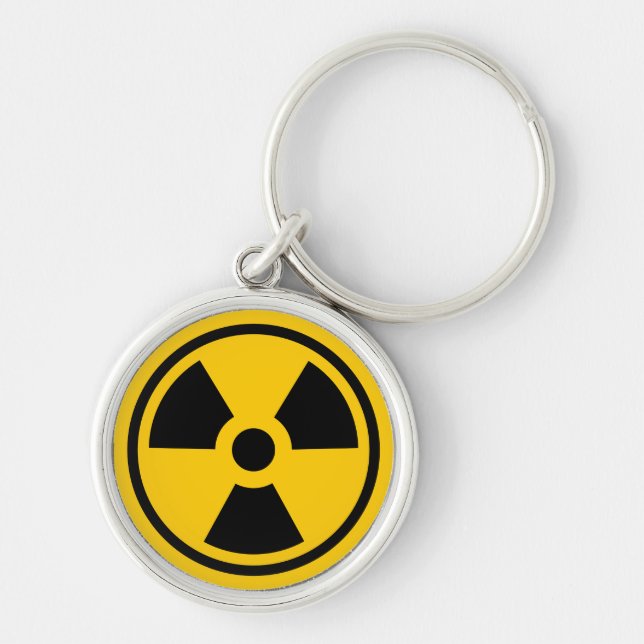 Porte-clés Avertissement de radioactivité (Devant)