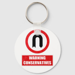 Porte-clés AVERTISSEMENT DES CONSERVATEURS (tour en U)