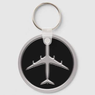Porte-clés Avion de chrome