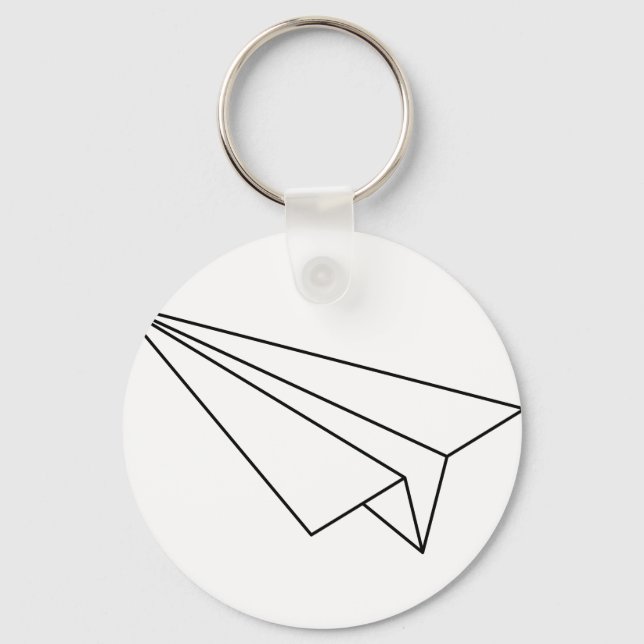 Porte-clés Avion papier (Recto)