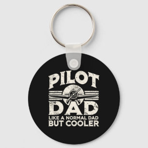 Porte-clés Avion pilote père