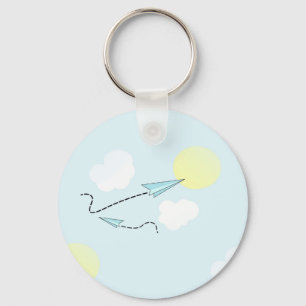 Porte-clés avions à papier
