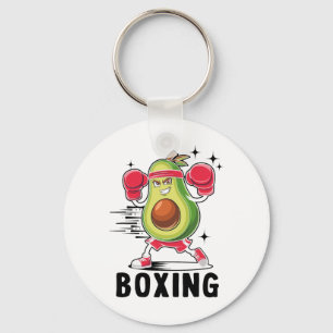 Porte-clés Avocado Jouer à la boxe Alimentation végétarienne 