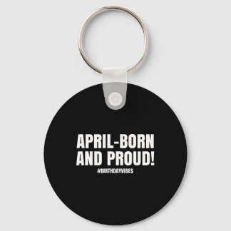 Porte-clés avril est mon mois d'anniversaire autocollants