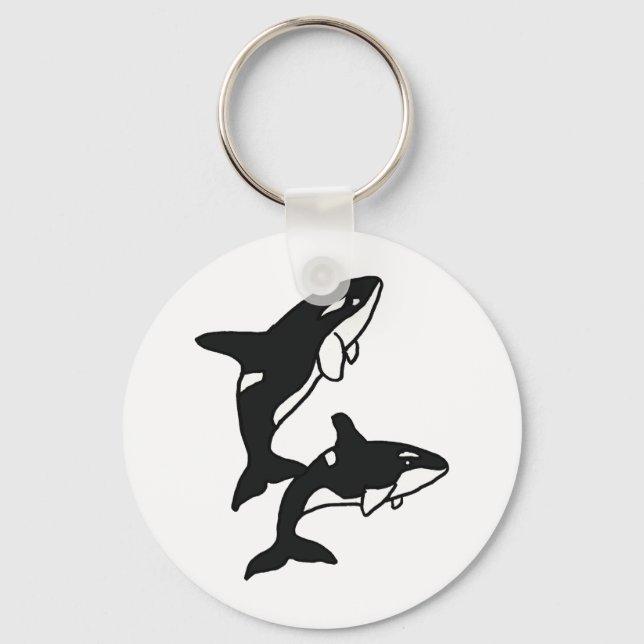 Porte-clés AW - Leaping Killer Whales (Recto)